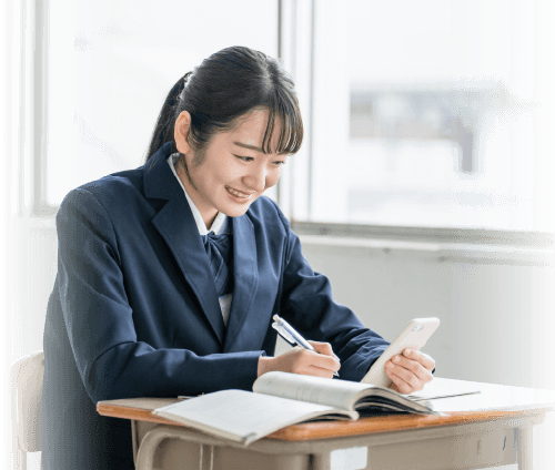 パシャレクを使う女子生徒
