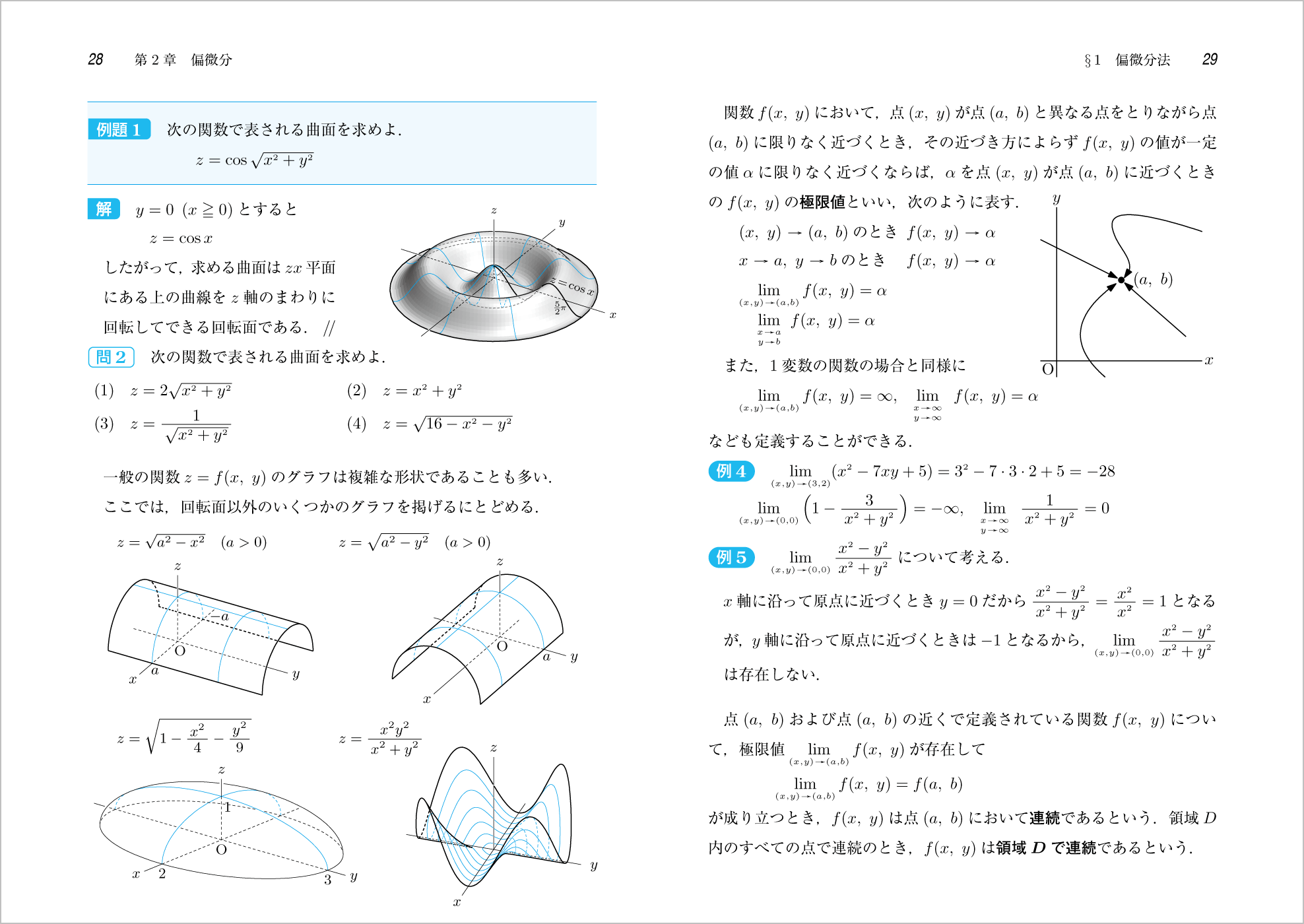 新微分積分Ⅱ p.28-p.29