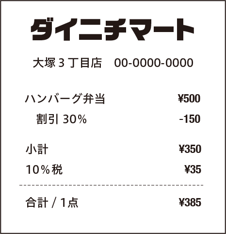 レシート