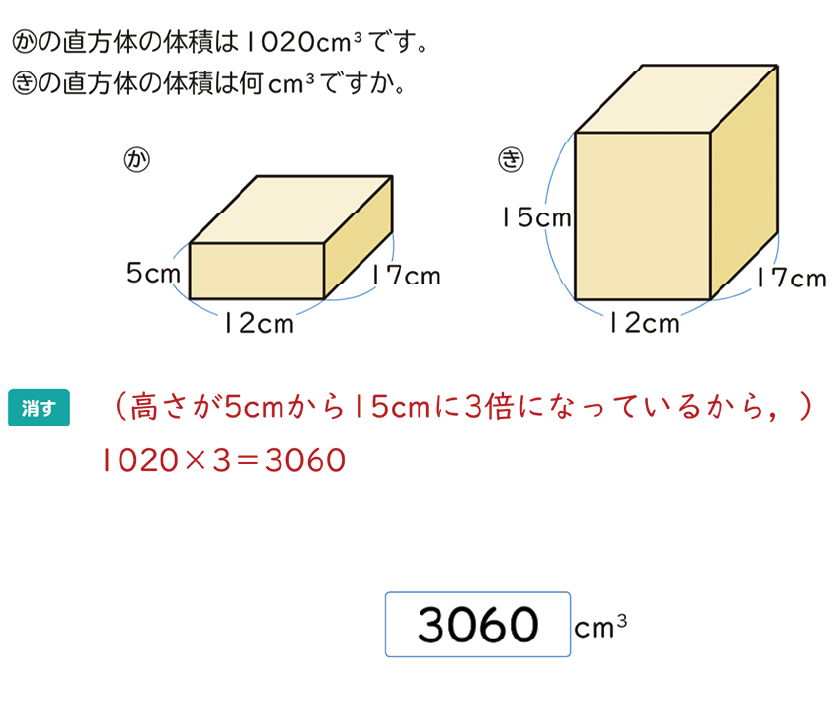 解答表示｜新版たのしい算数５年p.66