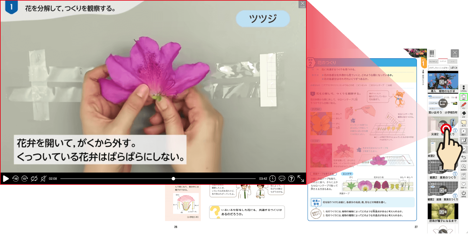 ワンタップでウェブコンテンツにアクセス