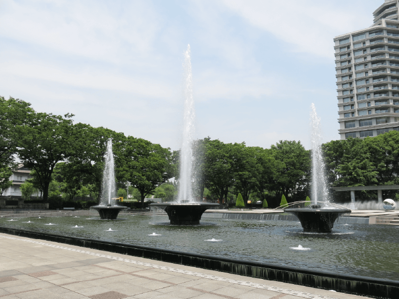 シンプルできれいな噴水