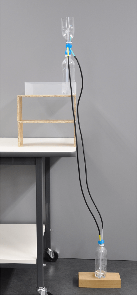 ペットボトル実験組み立て後