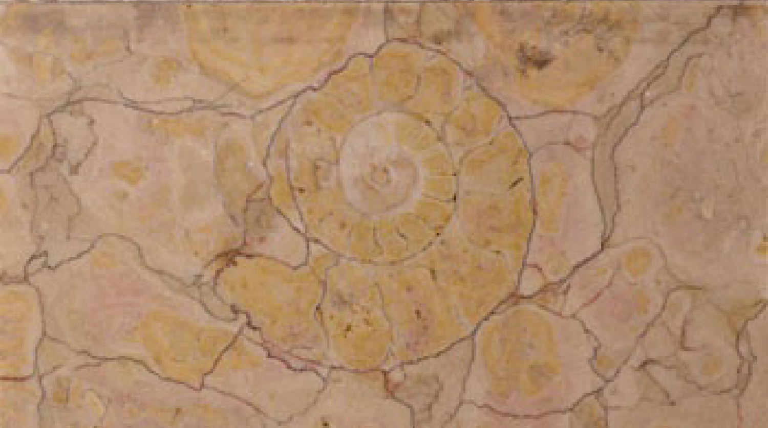 デパートの階段のかべ