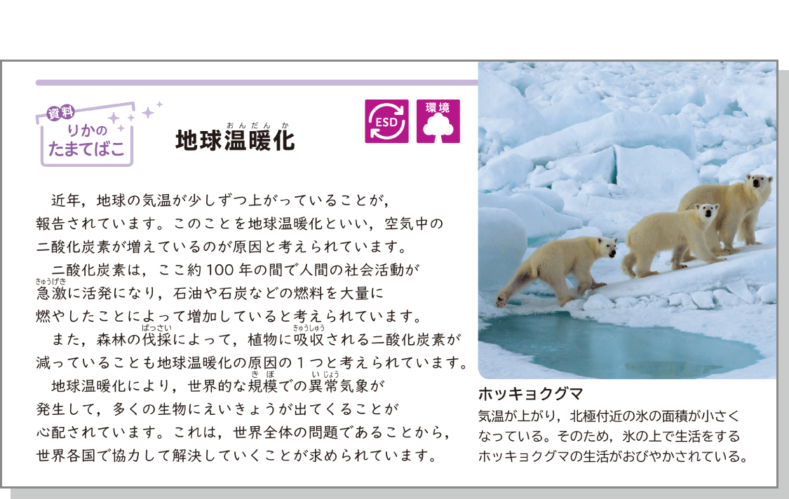 内容解説：主に気候変動に関する資料