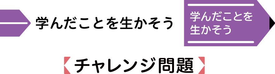 学んだことを生かそう チャレンジ問題