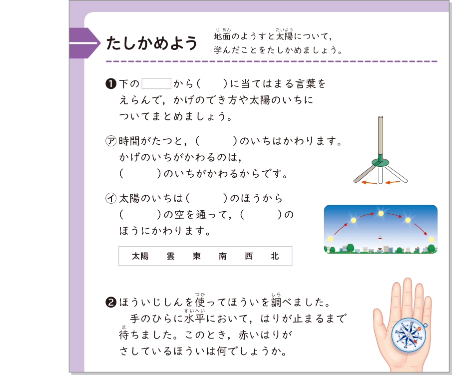 内容解説：「たしかめよう」