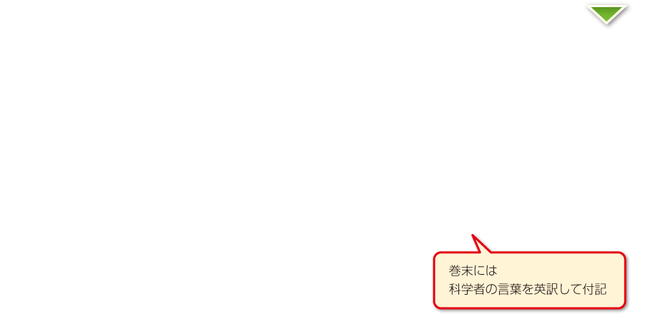 内容解説:科学者の言葉