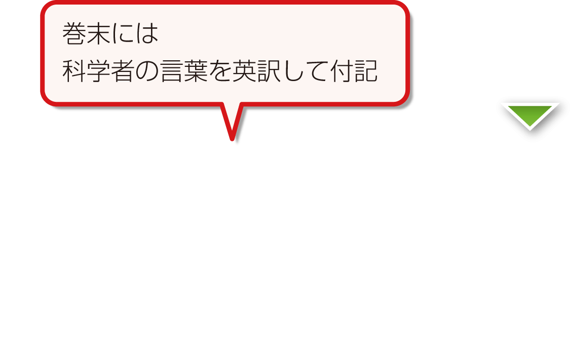 内容解説:科学者の言葉