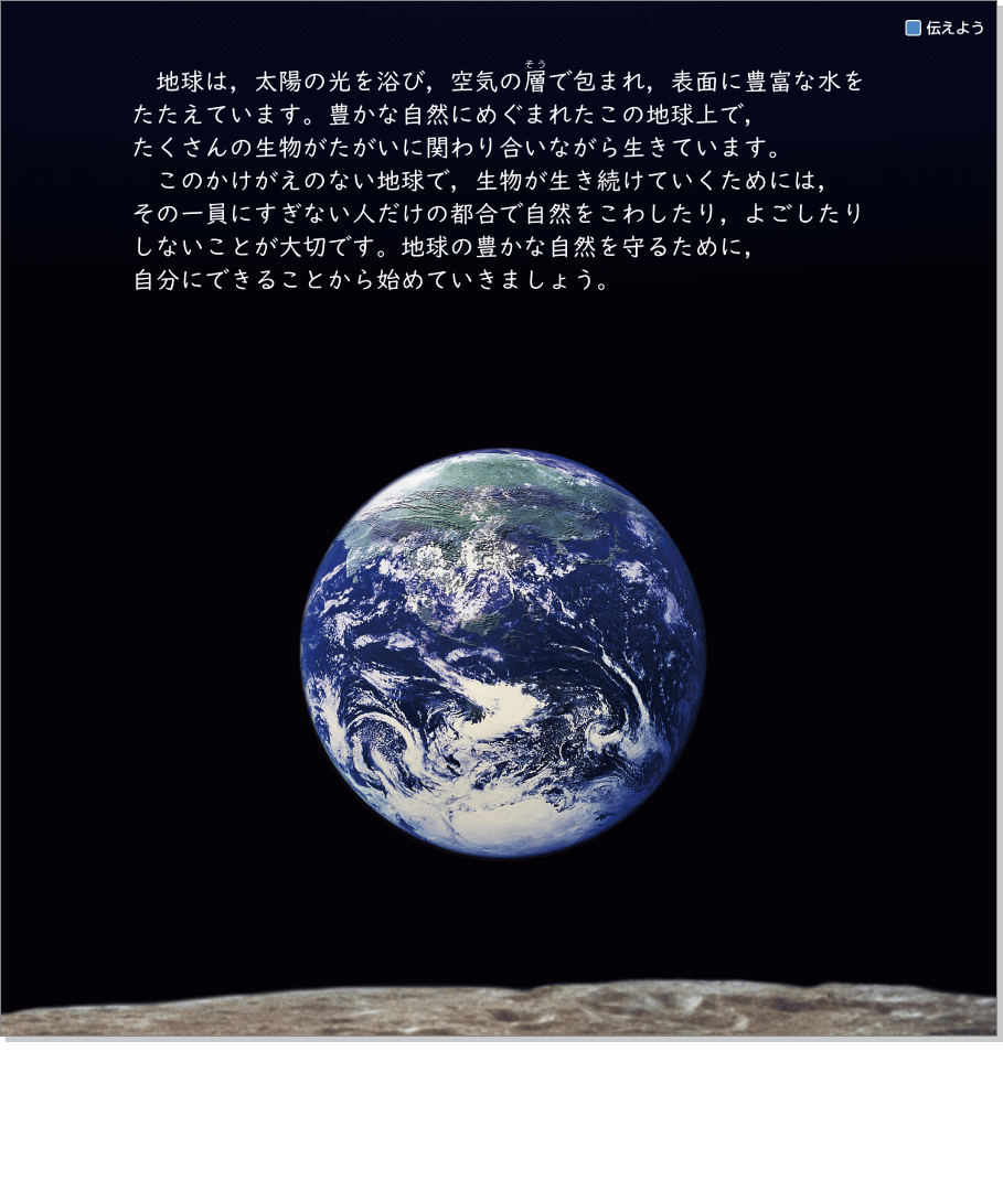 内容解説:伝えよう