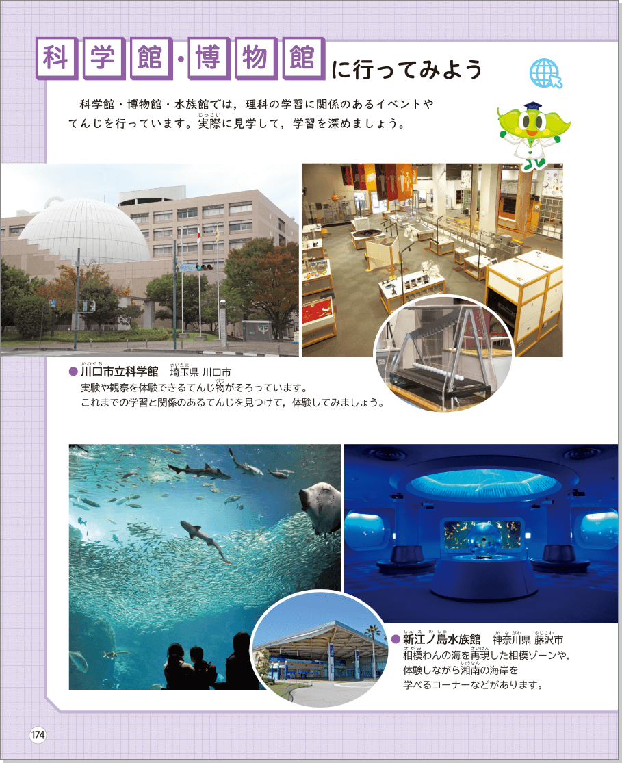 内容解説:「科学館・博物館に行ってみよう」