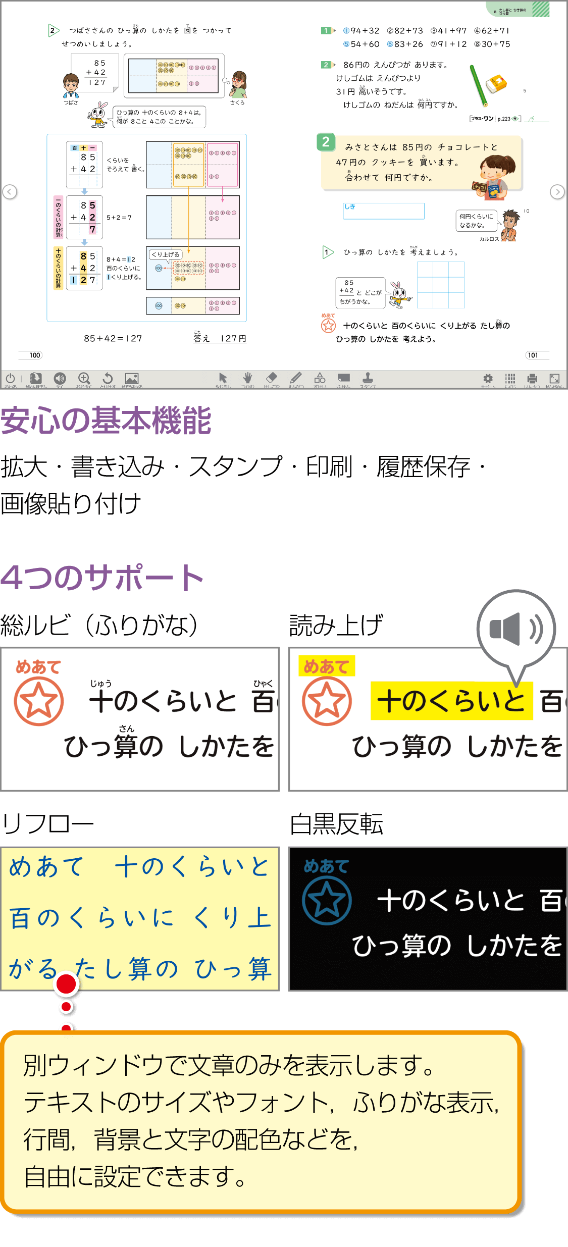 内容解説：学習者用デジタル教科書
