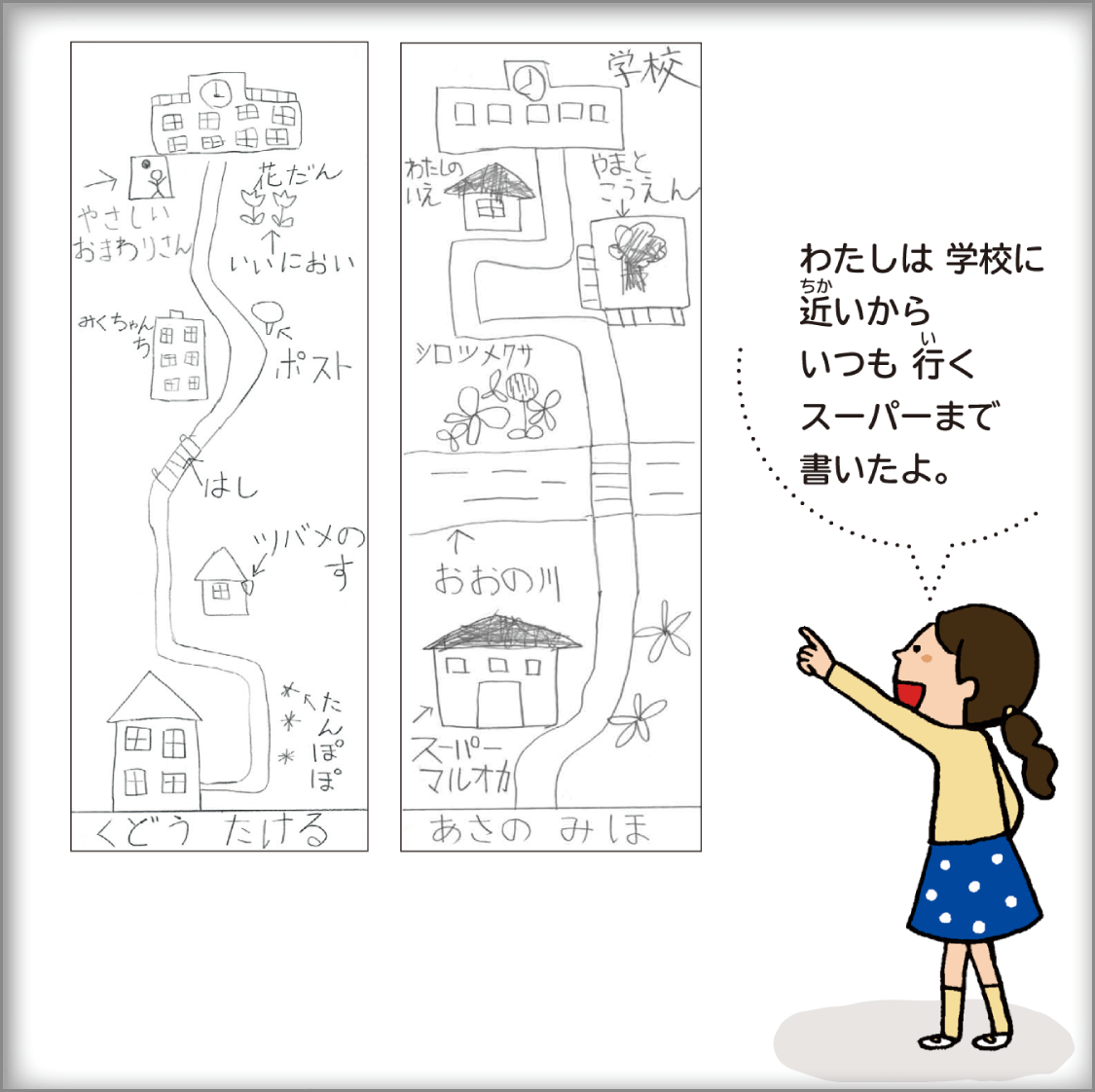 内容解説：空間認識の力を育む「道カード」の活動