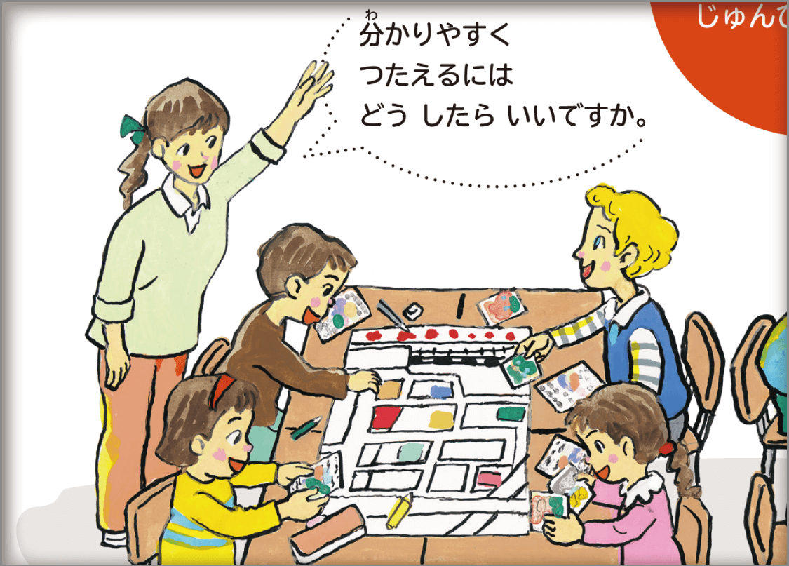 内容解説：教師の支援場面