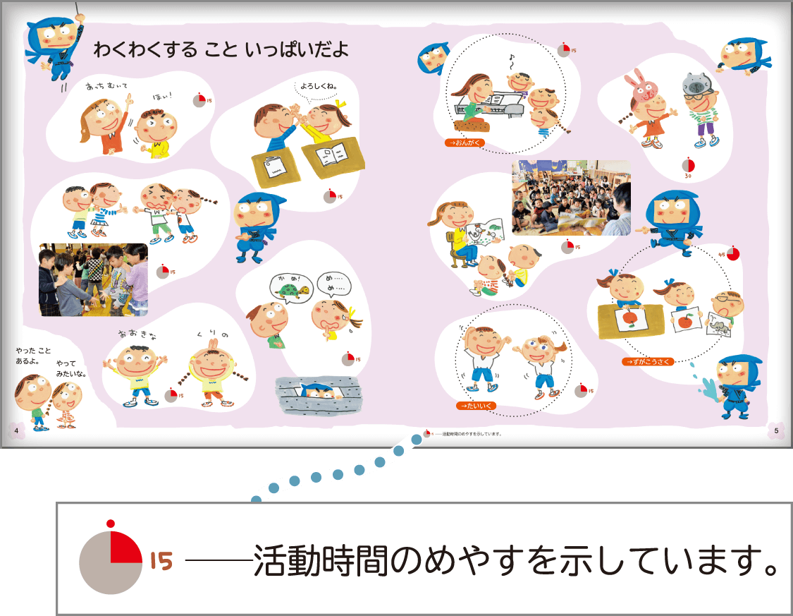 内容解説：「わくわくすることいっぱいだよ」