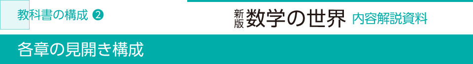 各章の見開き構成