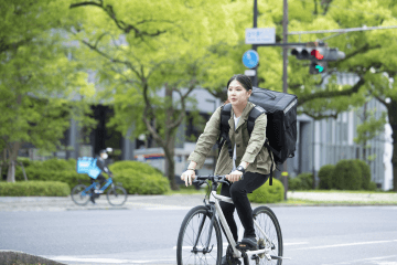 ロードバイクで宅配