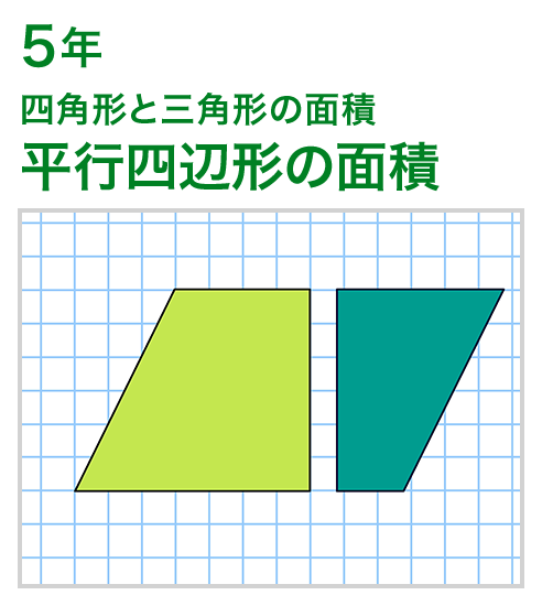 5年：四角形と三角形の面積/平行四辺形の面積