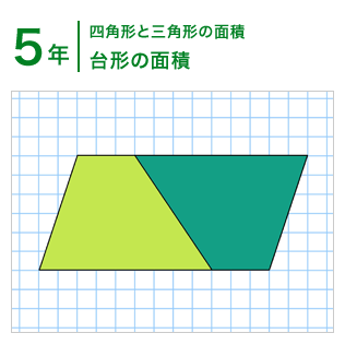 5年：四角形と三角形の面積/台形の面積