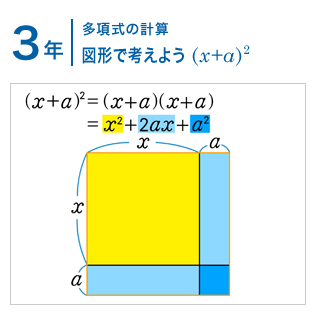 3年：多項式の計算/図形で考えよう (x+a)^2