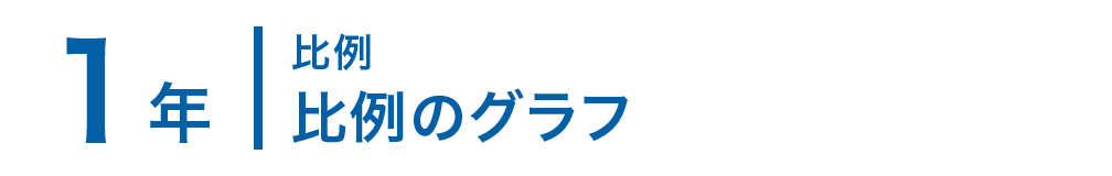 1年；比例/比例のグラフ
