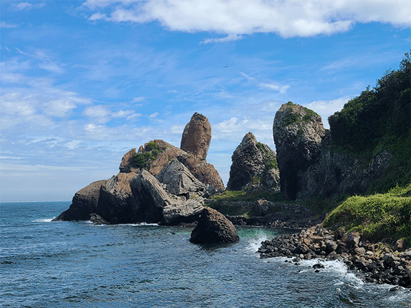 湊の立神岩