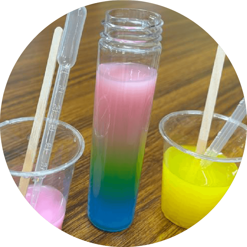 レインボー試験管をつくろう