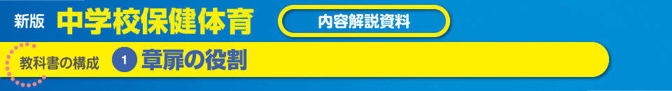 教科書の構成❶章扉の役割