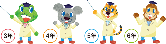 学年ごとのキャラクター