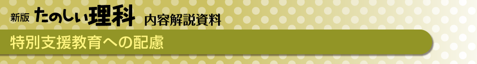 特別支援教育への配慮