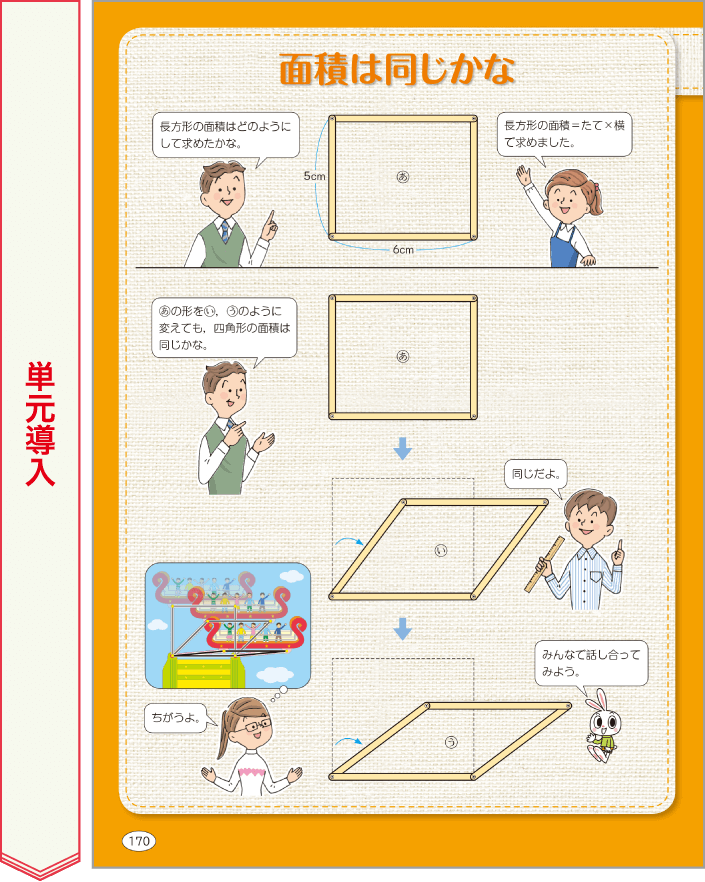 内容解説：アプローチページ（単元導入）