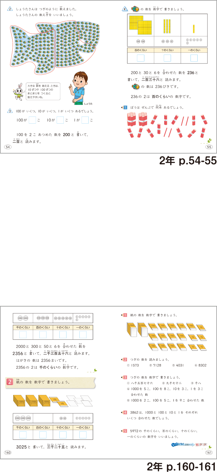 内容解説:「100より大きい数」と「1000より大きい数」