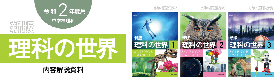 2020年度用 新版 理科の世界 内容解説資料