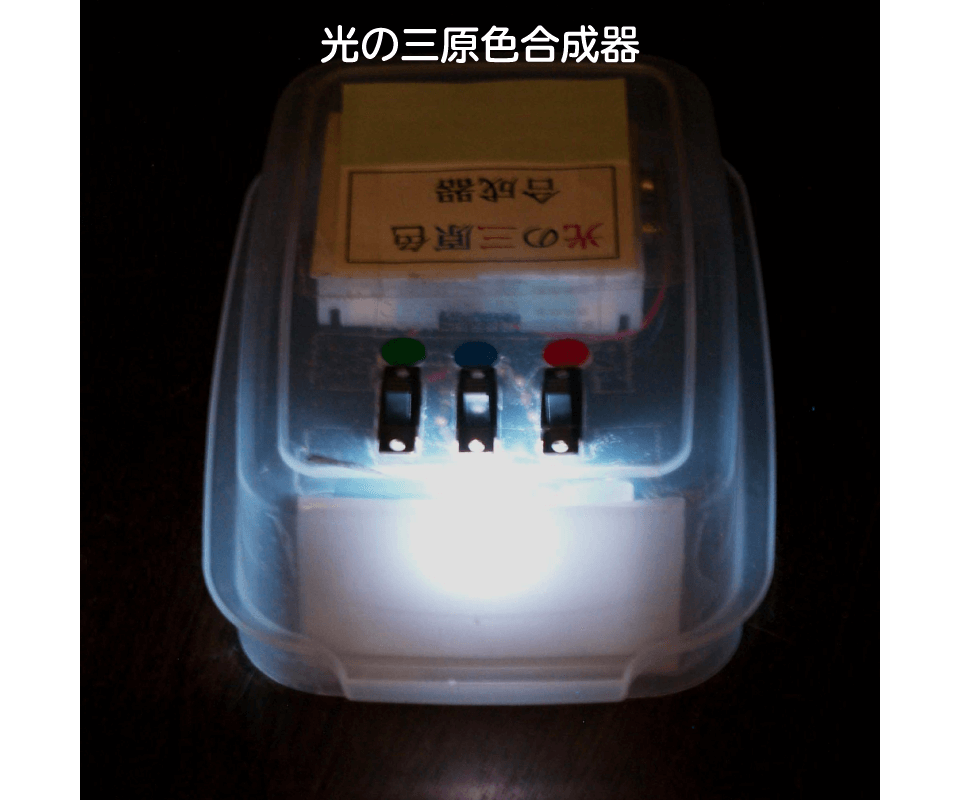 光の三原色合成器