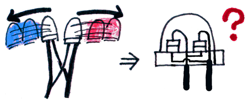 双極発光ダイオードの作り予想図