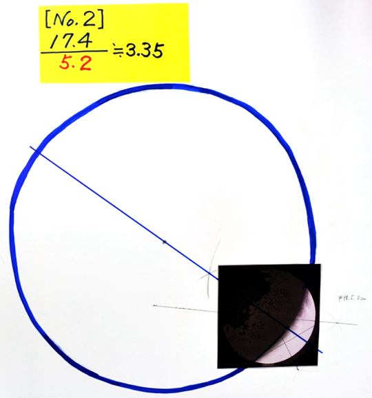 月と地球の大きさの比を求める②