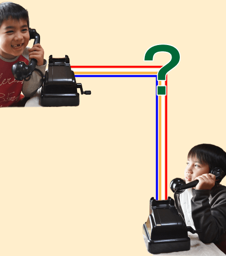 電話と電話の間の電線は何本?