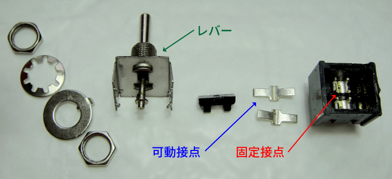 6Pトグルスイッチを分解