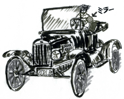 初期の自動車のイラスト