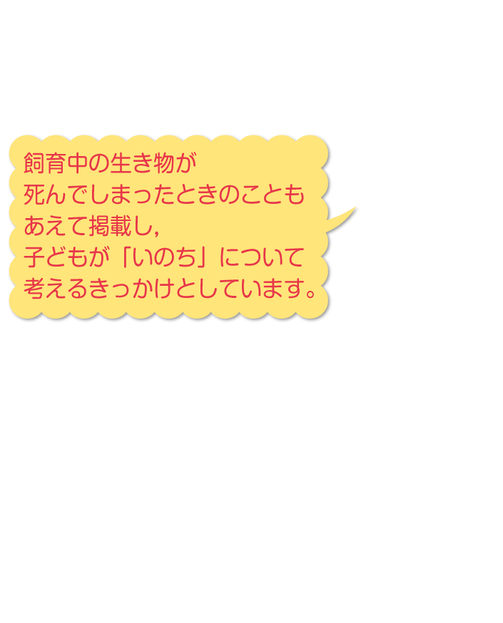 内容解説:継続的な栽培活動や飼育活動