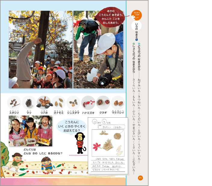内容解説：伝え合う活動を設定