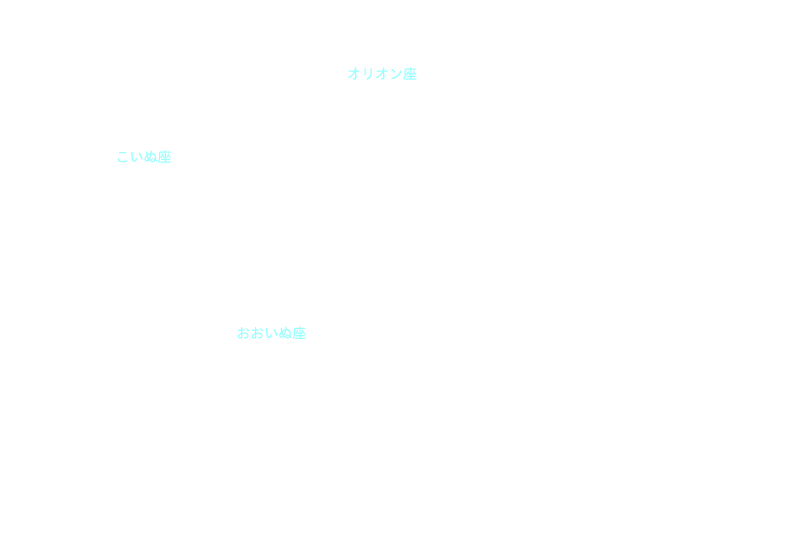 冬の大三角 星座名