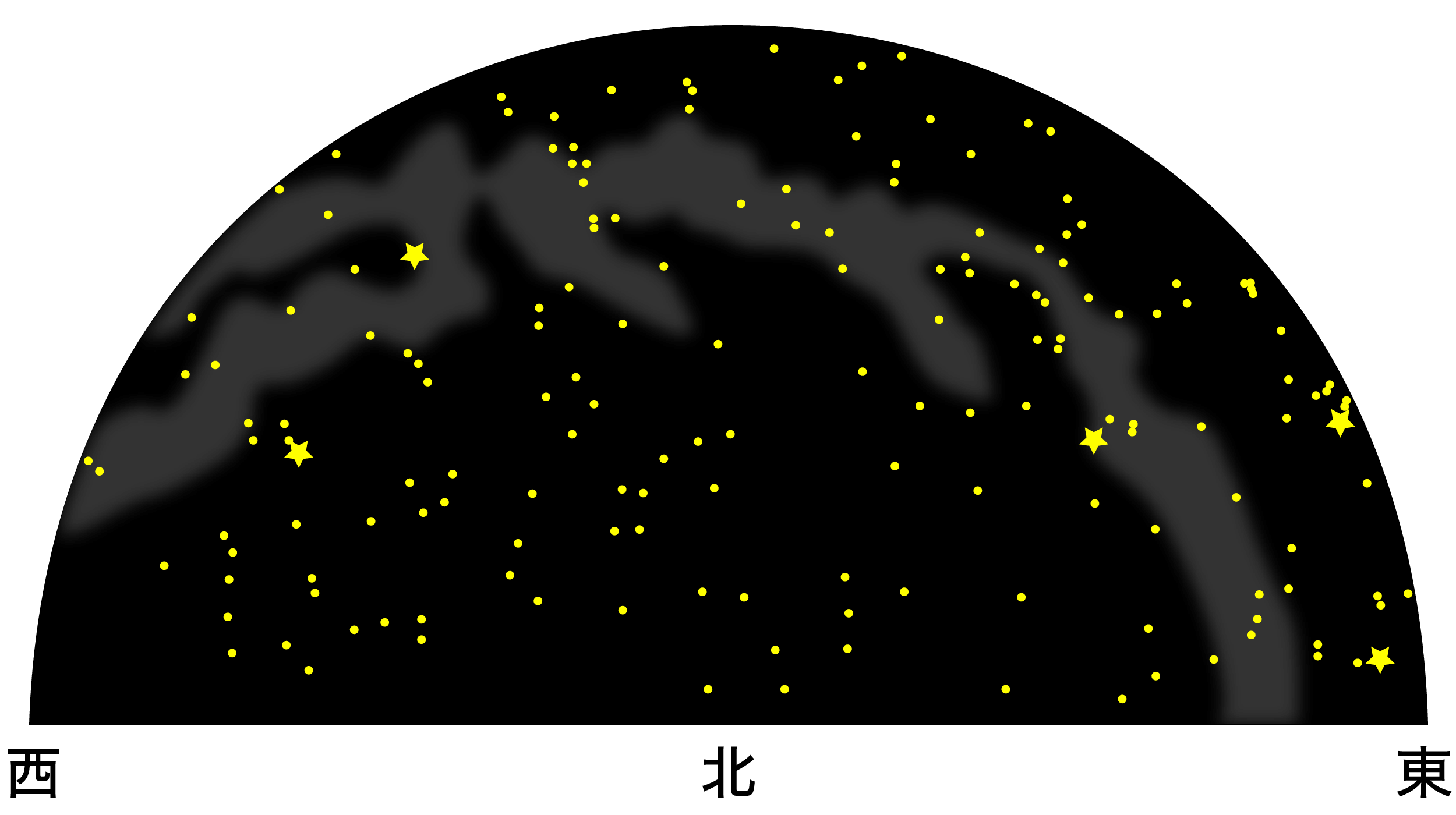 11月の天体図｜北天