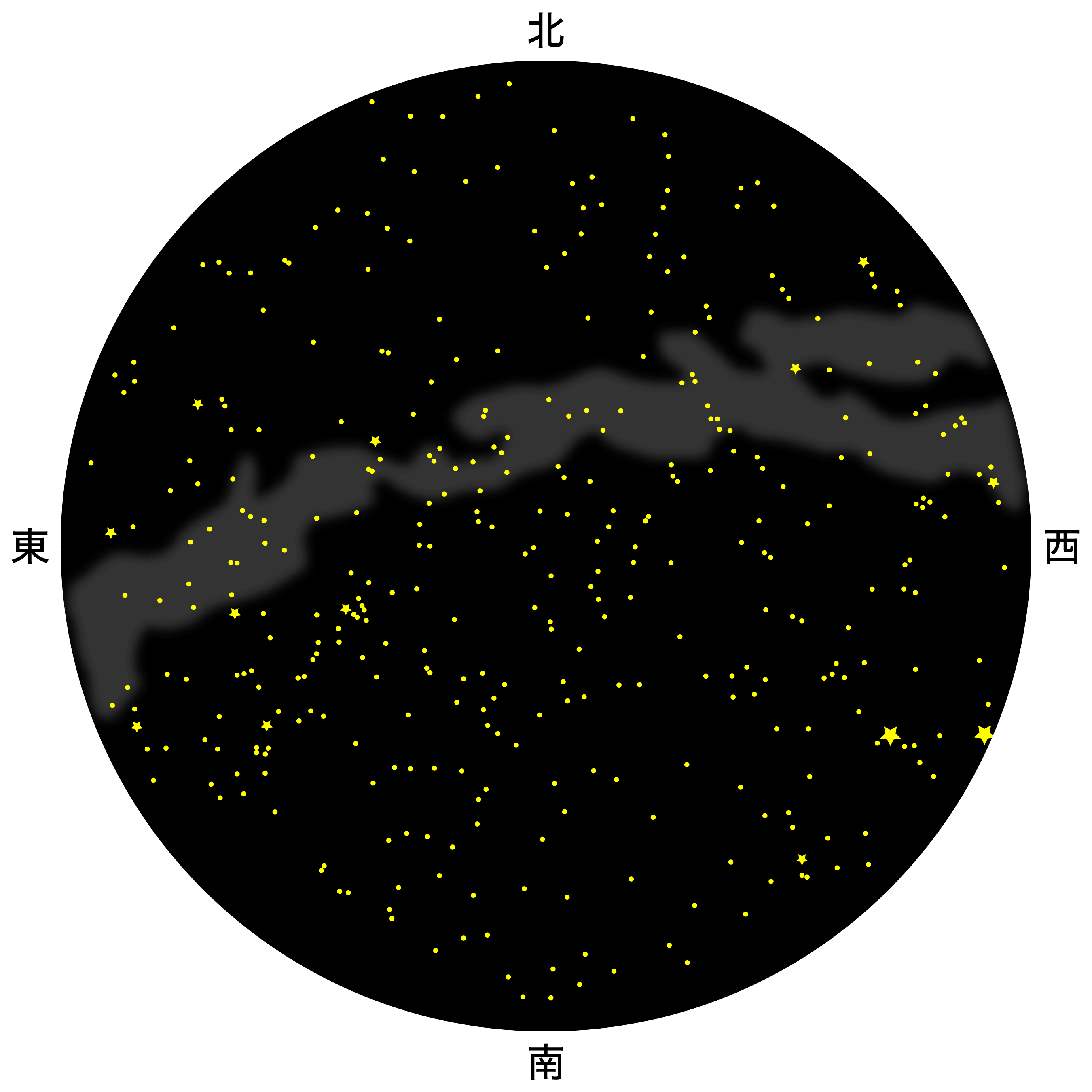 12月の天体図｜全天
