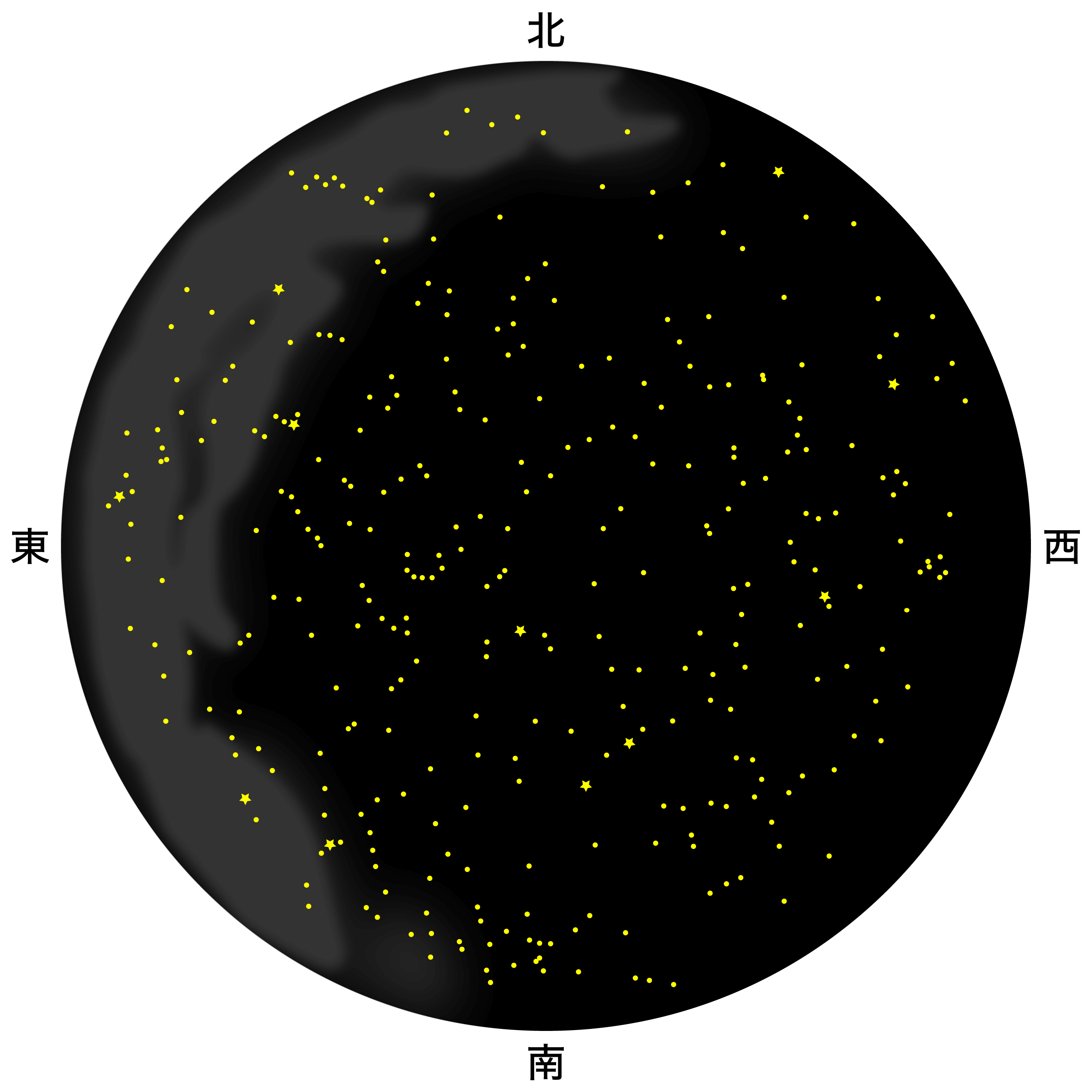 6月の天体図｜全天