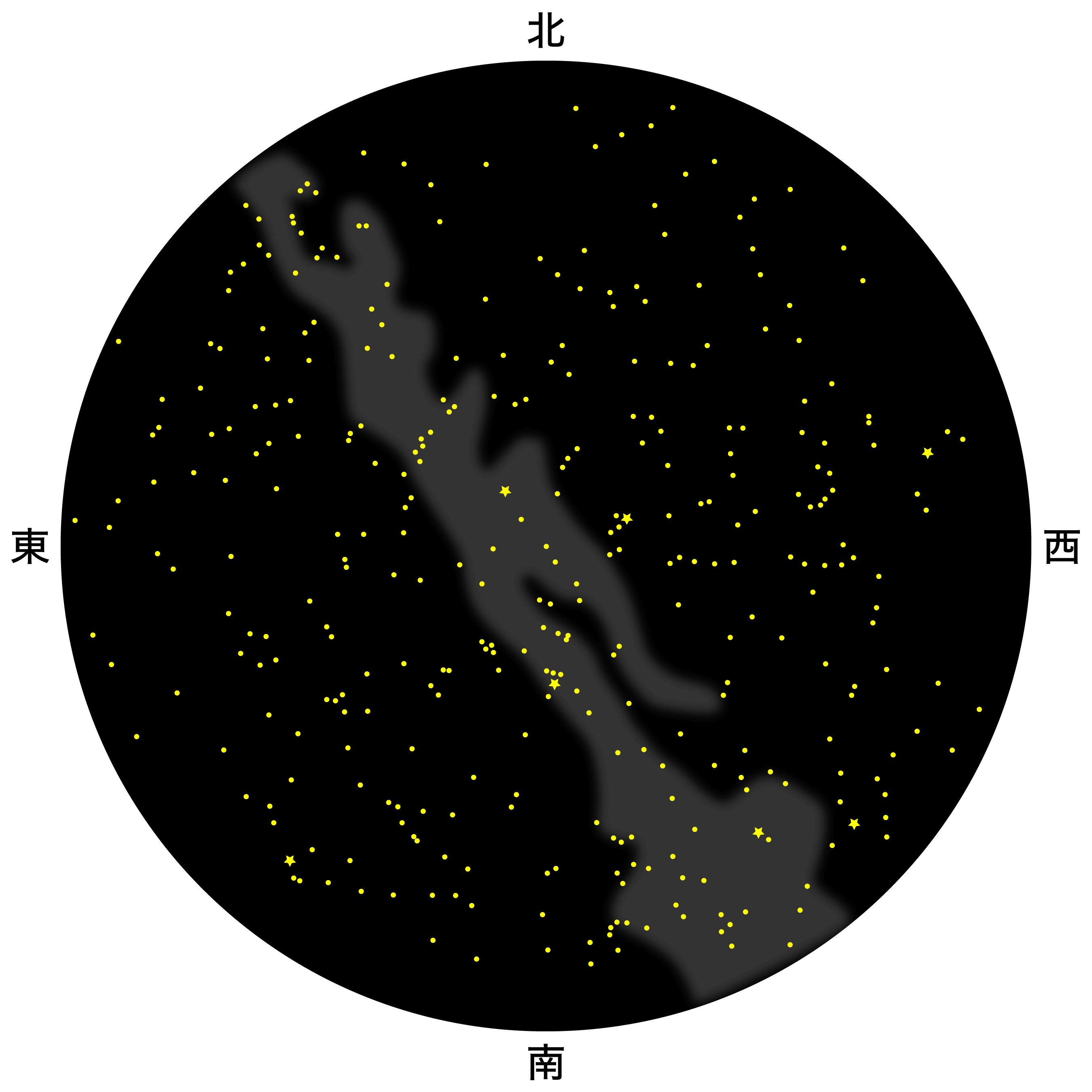 9月の天体図｜全天