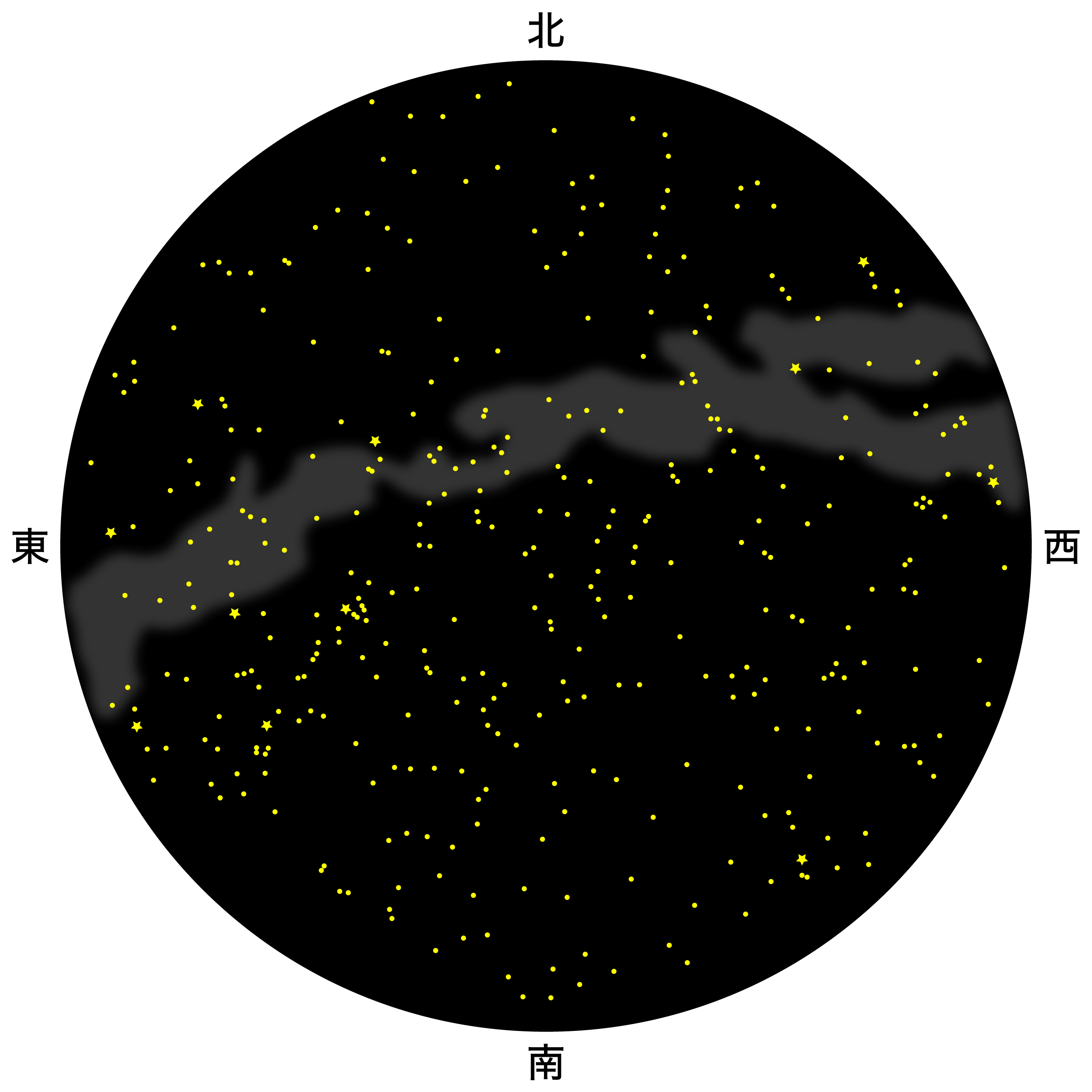 12月の天体図｜全天