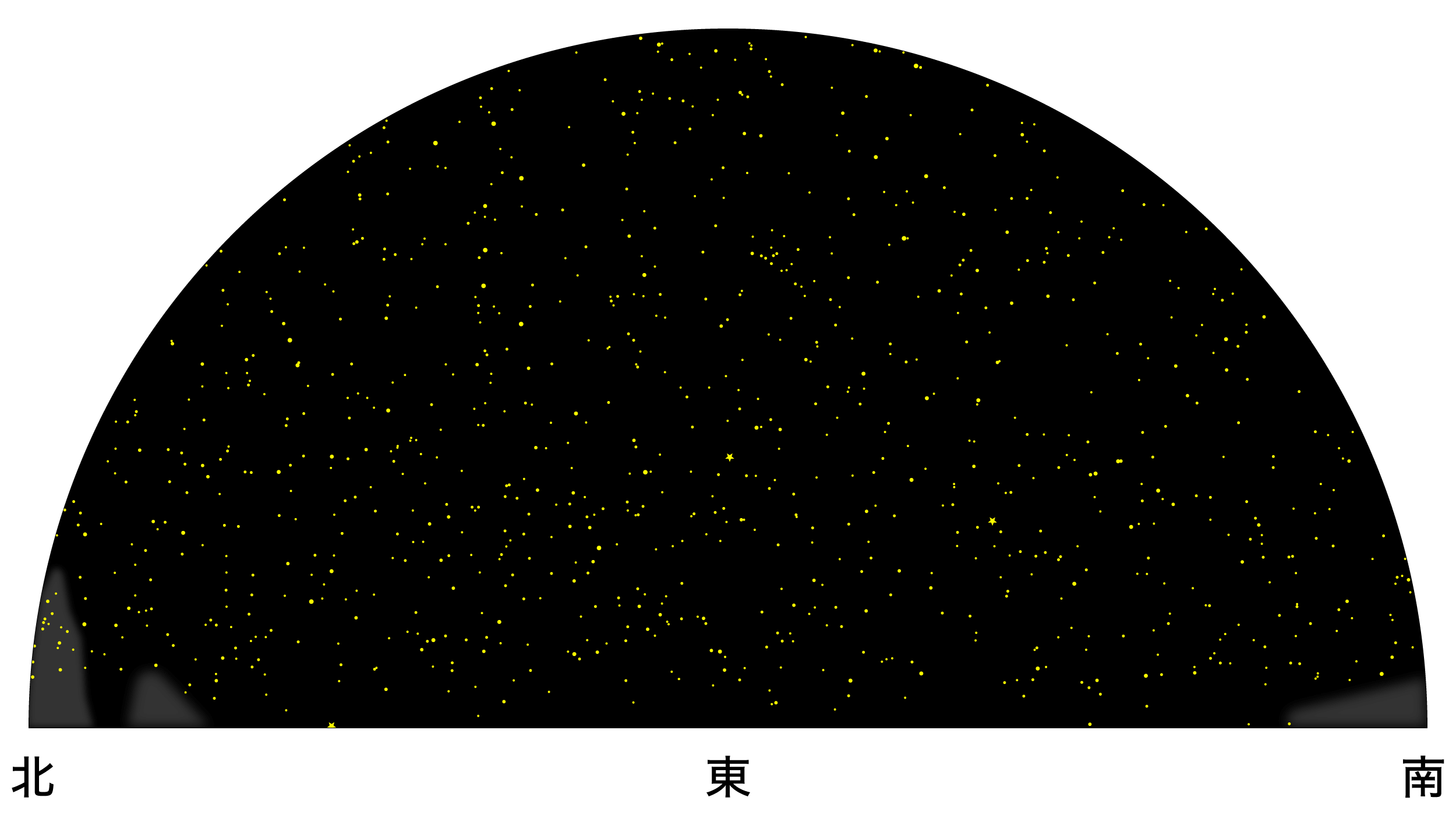 4月の天体図｜東の空