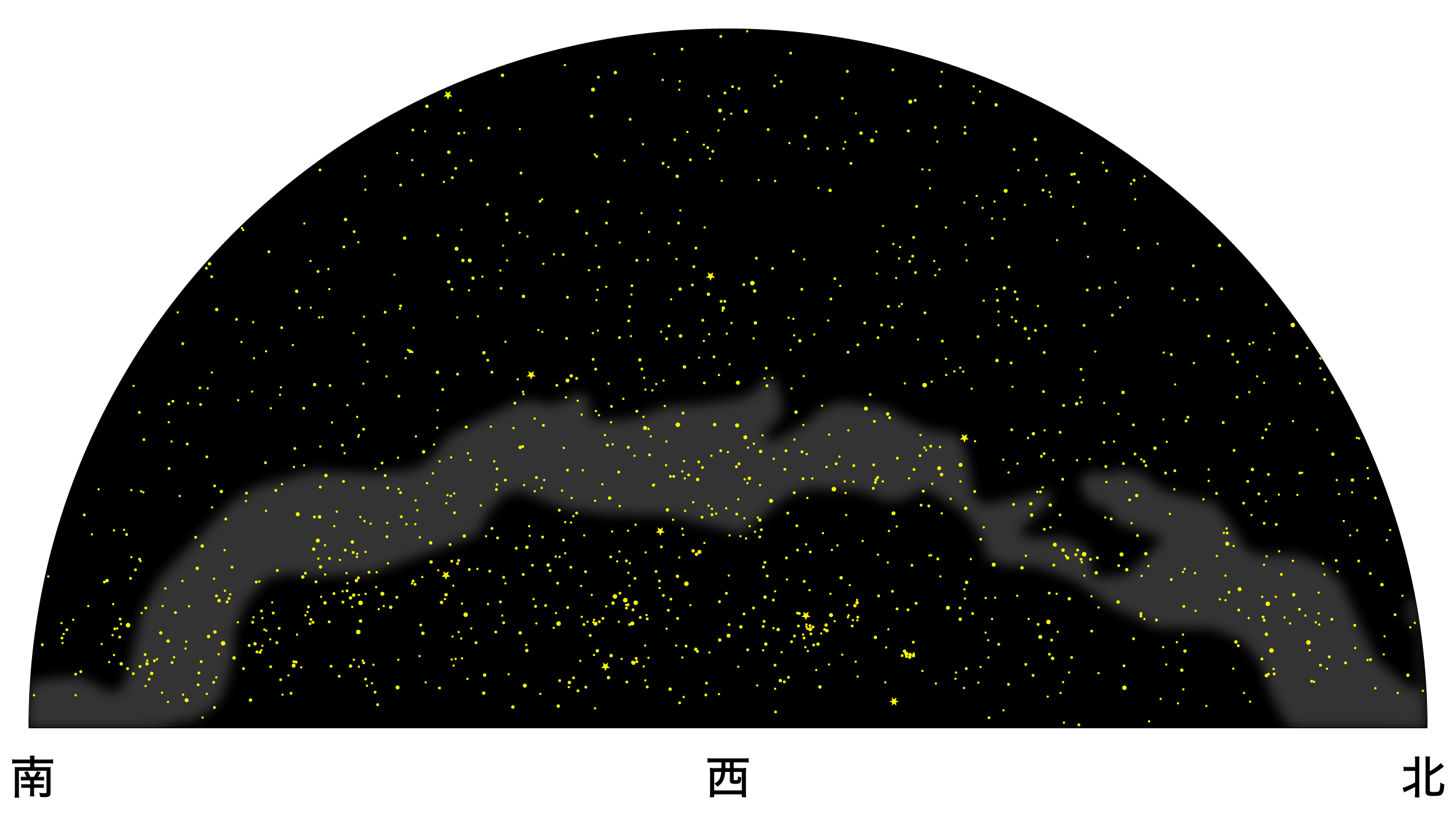 4月の天体図｜西の空