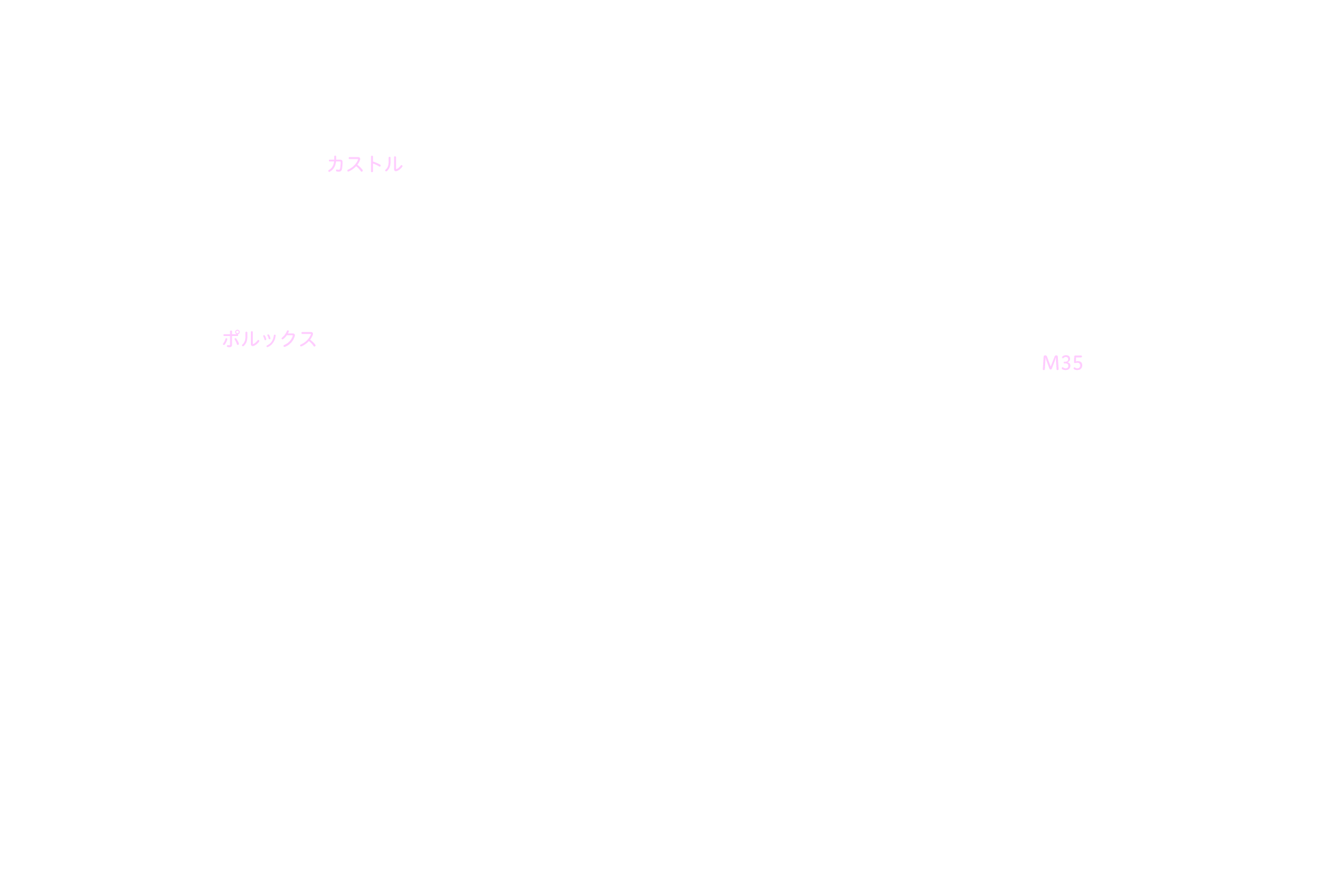 ふたご座 星名